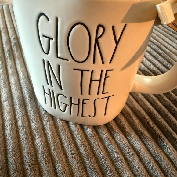 Rae Dunn Other - Rae Dunn White Ceramic Double-sided Mug with  Angel